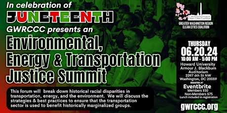 Environmental, Energy & Transportation Justice Summit