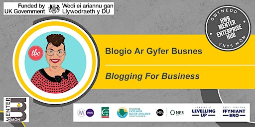 IN PERSON -  Blogio Ar Gyfer Busnes // Blogging For Business primary image