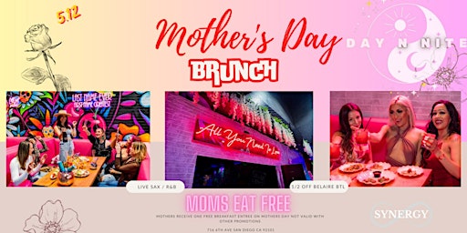 Hauptbild für Mothers Day Brunch Live Sax / R&B / Moms Eat free