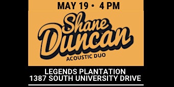 Primaire afbeelding van Live Performance by Shane Duncan Acoustic Duo at Legends Tavern & Grille Pl