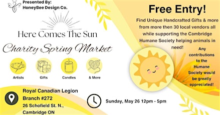 Here Comes the Sun Charity Spring Market