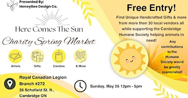 Imagem principal do evento Here Comes the Sun Charity Spring Market