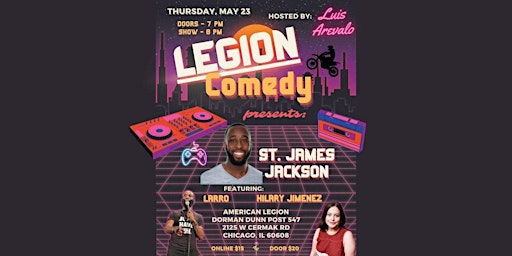 Imagem principal do evento Legion Of Comedy presents St James Jackson