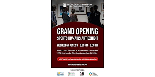 Imagem principal do evento Grand Opening Sports HIV/AIDS Art Exhibit
