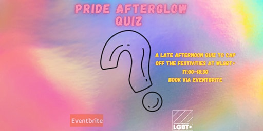 Imagem principal do evento Pride Afterglow Quiz