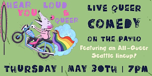Imagem principal de Comedy on the Patio: Queer Seattle Showcase!