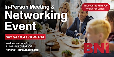 BNI Halifax Central In-Person Networking Event