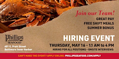 Hiring Event - Join Our Team primary image
