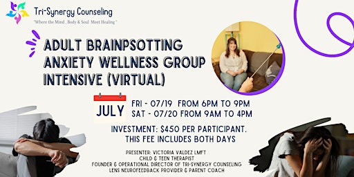 Image principale de Adult Brainpsotting Anxiety Wellness Group Intensive (Virtual)