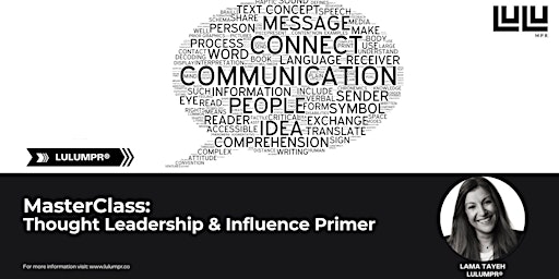 Imagem principal do evento MasterClass: Thought Leadership & Influence Primer