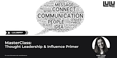 MasterClass: Thought Leadership & Influence Primer primary image