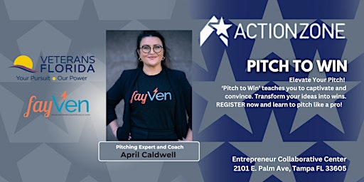Imagem principal do evento "Pitch to Win" Workshop with April Caldwell