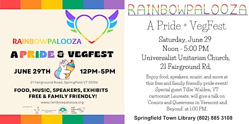 Imagem principal do evento Rainbowpalooza: A Pride + Vegfest