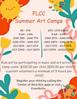 Art Camp July 15th - July 19th 6th - 12th grade primary image