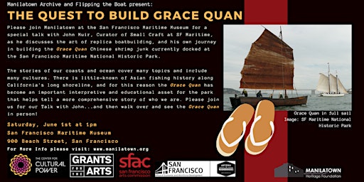 Primaire afbeelding van Manilatown Archive presents: The Quest to build the Grace Quan
