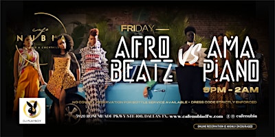 Primaire afbeelding van Cafe Nubia Afrobeats Fridays