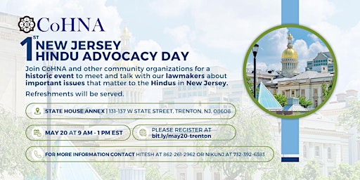 1st NJ Hindu Advocacy Day  primärbild