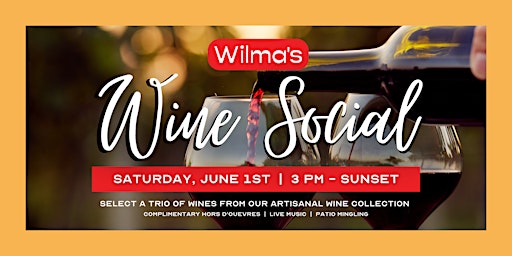 Imagem principal do evento Wilma's Wine Social