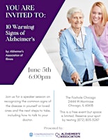 Primaire afbeelding van The 10 Warning Signs of Alzheimer's : Presented by Comprehensive Home Care Services