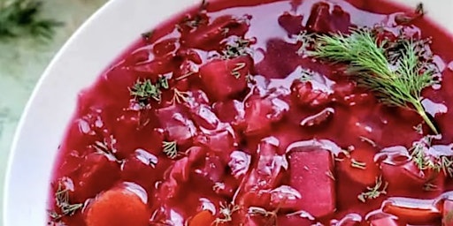 Primaire afbeelding van Cuisine of Different Cultures-Borscht = Ukrainian Beet Soup