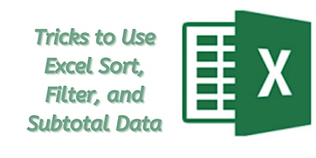 Increase Your Efficiency with Excel Database: Sort, Filter, Subtotal & More