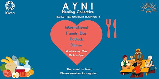 Ayni Healing Collective Monthly Celebration + Potluck Dinner primary image