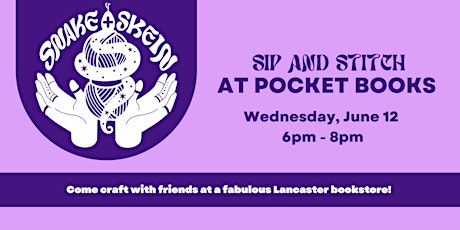 Sip and Stitch at Pocket Books