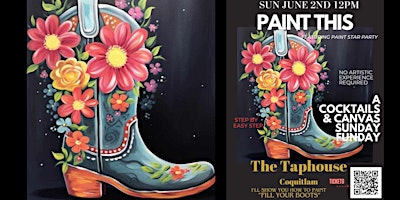 Paint "Fill Your Boots" Canvas Painting in Coquitlam primary image