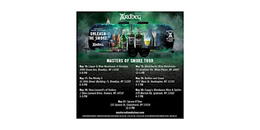 Ardbeg Masters of Smoke Tour Comes to Brooklyn, New York primary image