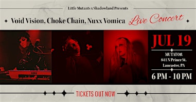Primaire afbeelding van LM + Shadowland Presents: Void Vision | Choke Chain | Nuxx Vomica