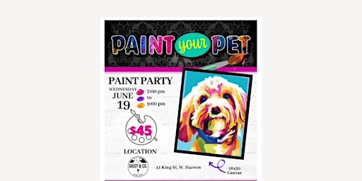 Imagen principal de Paint your Pet Paint Night