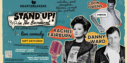 Hauptbild für Stand Up in the Basement Comedy - Rachel Fairburn | Danny Ward
