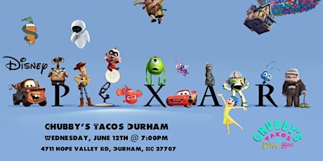 Disney Pixar Movie at Chubby's Tacos Durham