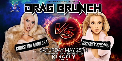 Imagem principal do evento Christina VS Britney Drag Brunch at Kingfly Spirits!