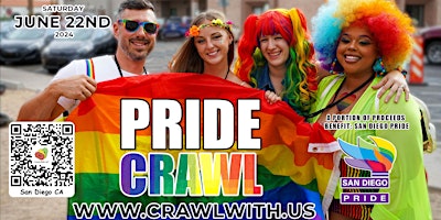 Primaire afbeelding van The Official Pride Bar Crawl - San Diego - 7th Annual