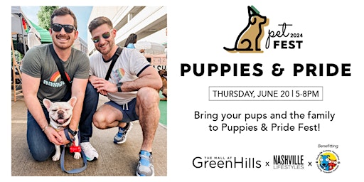 Hauptbild für Puppies & Pride Pet Fest w/ The Mall at Green Hills & Nashville Lifestyles