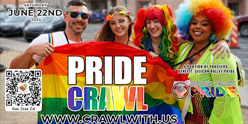 Primaire afbeelding van The Official Pride Bar Crawl - San Jose - 7th Annual