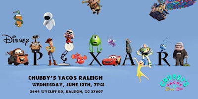 Primaire afbeelding van Disney Pixar Movie at Chubby's Tacos Raleigh