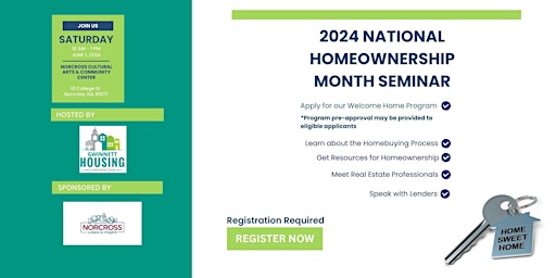 Imagem principal do evento GHC 2024 National Homeownership Month Seminar