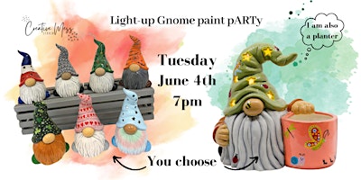 Immagine principale di Light-Up Ceramic Gnome pARTy 
