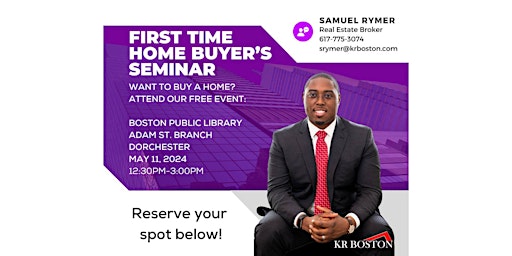 Primaire afbeelding van First Time Home Buyer's Seminar