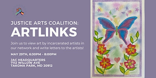 Imagem principal do evento JAC ArtLinks: View & Respond to Art by Incarcerated Artists