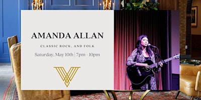 Imagem principal do evento Amanda Allan | LIVE Music at WineYard Grille + Bar