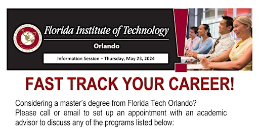 Florida Tech Orlando Information Session Fall 2024 Semester primary image