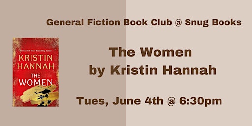 Imagem principal de June General Fiction Book Club - The Women by Kristin Hannah