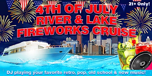 Imagem principal de 4th of July River and Lake Fireworks Cruise