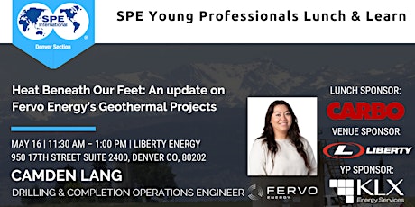 SPE Young Professionals May  Lunch & Learn primary image