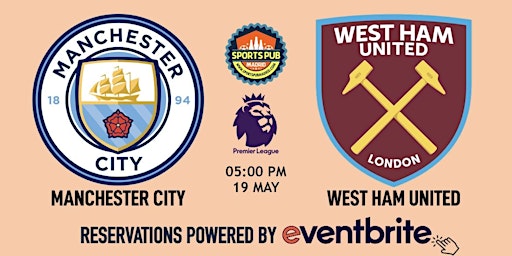 Imagem principal do evento Manchester City v West Ham United | Premier League - Sports Pub La Latina