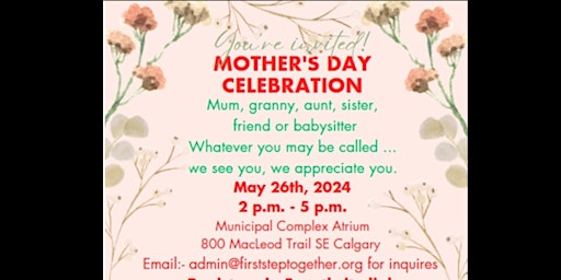 Imagem principal do evento Mother's Day celebration