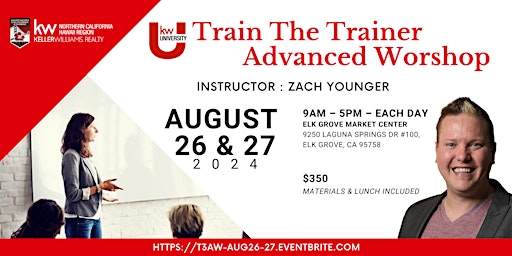 Imagem principal do evento Train The Trainer Advanced Workshop with Zach Younger